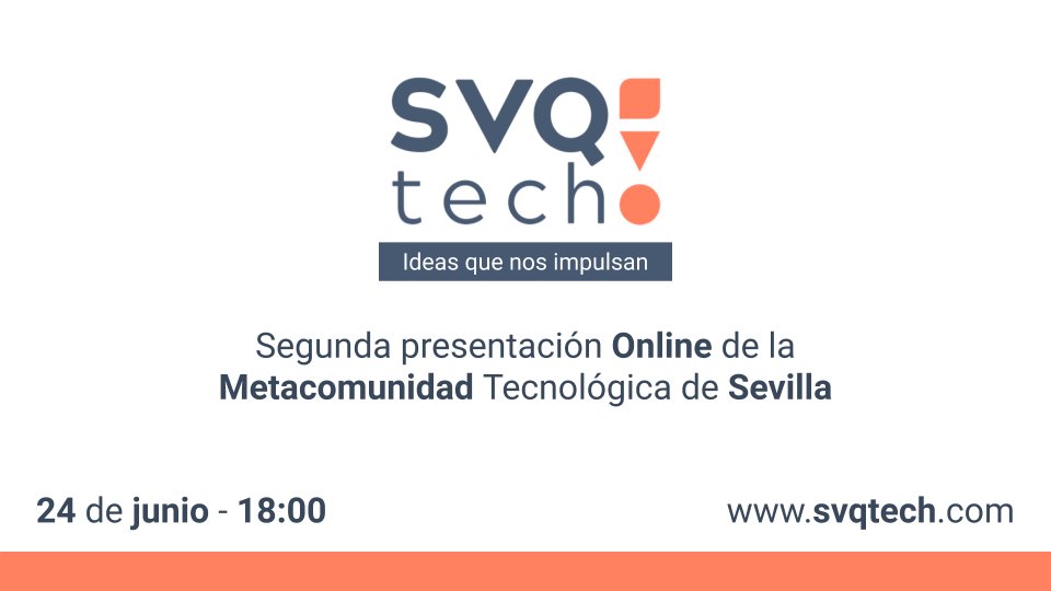 ¡Arrancamos! Conéctate a nuestro canal de Youtube y disfruta de dos horas sobre tecnología de la mano de los expertos de las comunidades más punteras de #Sevilla. Únete aqui 📺 👉 bit.ly/3fPAqcp #SVQtech