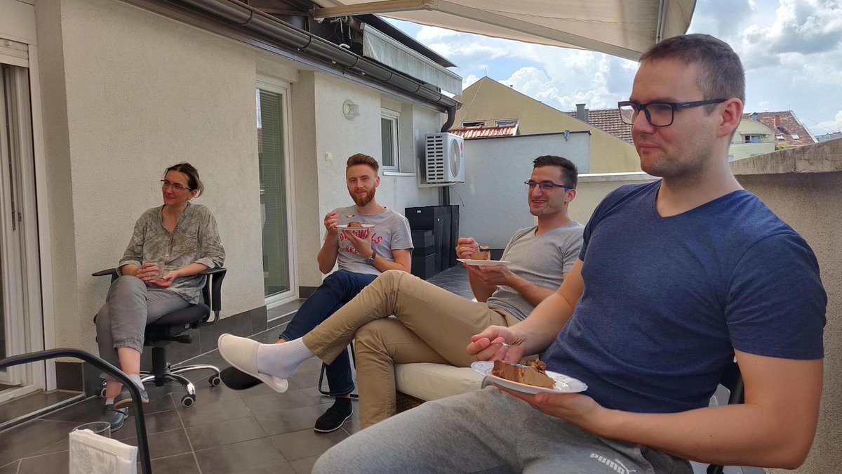bditengineering's tweet photo. After a long day of work, there's nothing more rewarding than chilling out on the balcony with colleagues and treating ourselves with some delicious dessert๐ฅฎ๐ #teamBDIT https://t.co/tItzFBReIm