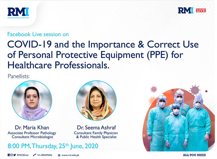 RMIOfficial's tweet photo. Do you have questions about COVID-19? Or are you a healthcare professional fighting COVID-19 on the frontline? Join us tomorrow evening at 8 PM on Facebook for a live session with Dr. Maria Khan & Dr Seema Ashraf.
#RMI #AllYouNeed #RMILive #COVID19 https://t.co/XWOSGRweVe