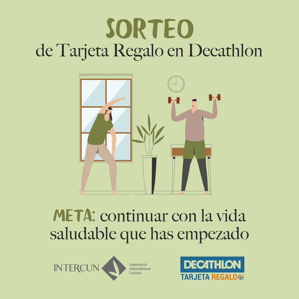 CarnedeConejoES's tweet photo. 💥 GANA UNA TARJETA REGALO DE DECATHLON 💥
Has comenzado una vida saludable en casa, ¡continúa y participa! 💚

1️⃣ Da 'Me gusta' al tweet
2️⃣ Síguenos
3️⃣ Menciona a ese amigo con el que has comenzado tu rutina en casa 💪🏼

⚖️ Bases legales: https://t.co/4mTJmNosJY https://t.co/D0vrmnZut7