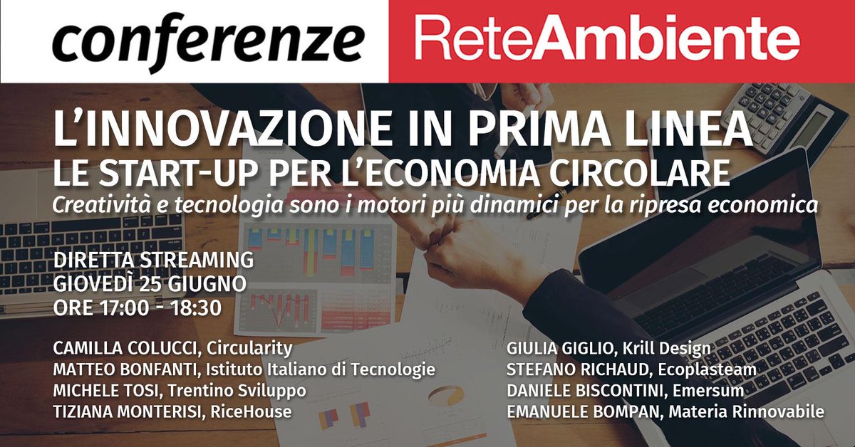 DesignKrill's tweet photo. Domani 25 giugno 2020 dalle 17:00 alle 18:30 non perdetevi la #direttastreaming della #conferenza di @EdAmbiente a cui parteciperà anche @DesignKrill! 💪😄♻️
Link diretta: https://t.co/0Sih1DE6io
#startup #sostenibilità #economiacircolare #innovazione #creatività #tecnologia https://t.co/K45C4Imoj7