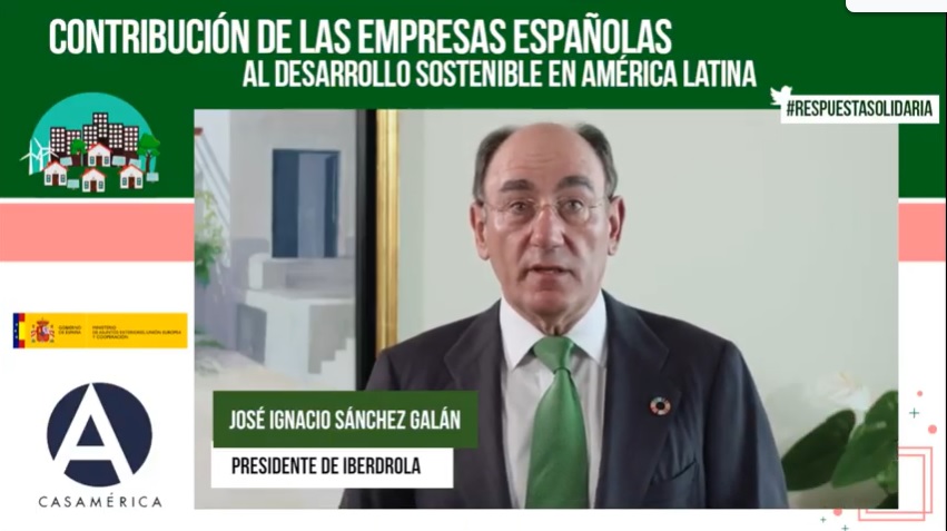 casamerica's tweet photo. 💬 "Los ODS nos guían a todos hacia un futuro más próspero y justo y en @iberdrola nos marcan nuestro trabajo", señala José Ignacio Sánchez Galán de @iberdrola. #RespuestaSolidaria
https://t.co/gW5DURLNR6 https://t.co/gxpWJ46XPH