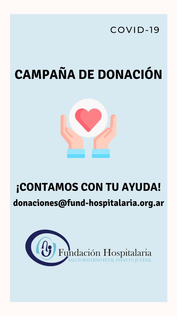 FHospitalaria's tweet photo. Agradecemos tu colaboración para la compra de equipos e insumos para ampliar y equipar nuestras unidades críticas.

Podes donar ingresando al siguiente link o bien escribiéndonos vía email a donaciones@fund-hospitalaria.org.ar

https://t.co/agXnUNWLPZ https://t.co/ng81nSl5TR