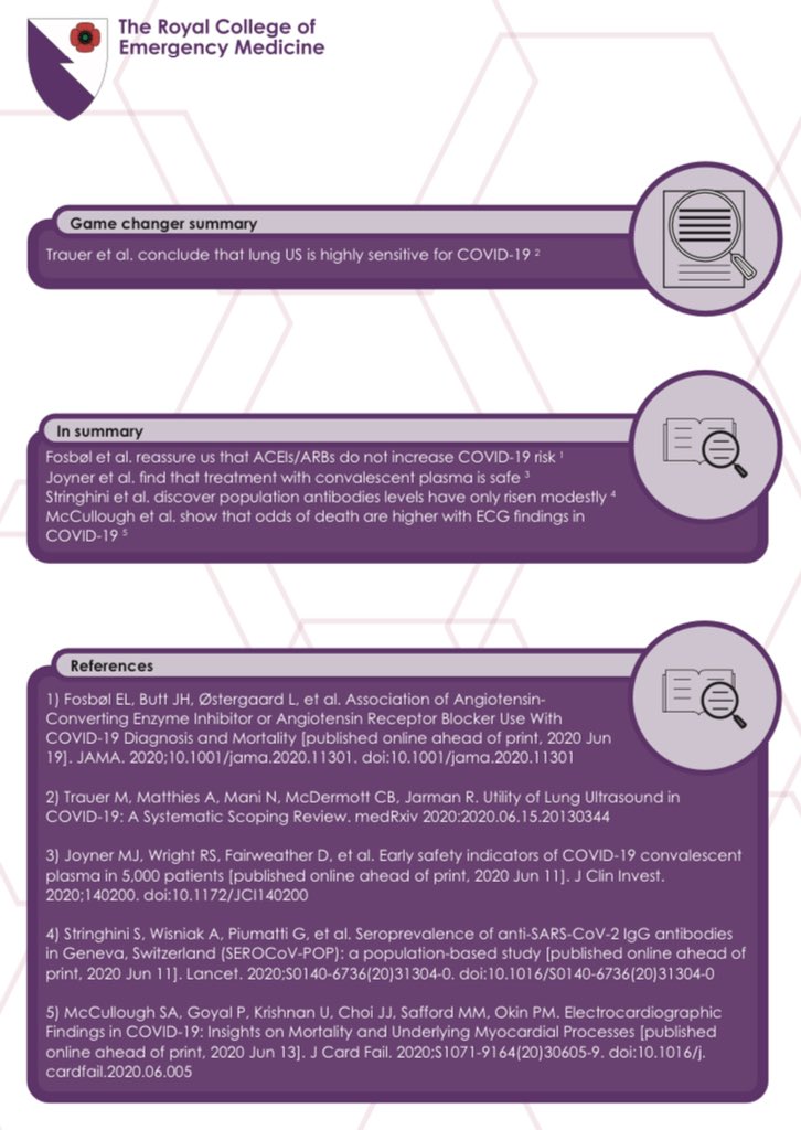 Hot off the press, this weeks flash update of Top 5 studies from the RCEM Covid-19 CPD Journal Club team. Around 1,500 reviewed this week so you don’t have to. Huge thanks this week to Gaby Prager <a href="/EMergeMedGlobal/">Anisa Jafar @EMergeMedGlobal.bsky.social</a> <a href="/dsdarbyshire/">Dan</a> @Jamie_147 <a href="/EMManchester/">Simon Carley</a> <a href="/RCollEM/">Royal College of Emergency Medicine</a> <a href="/RCEMevents/">RCEM Events</a>