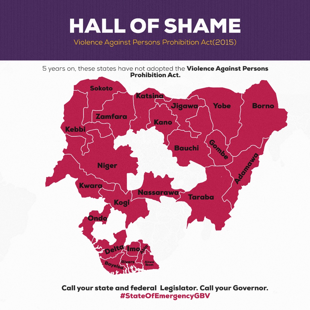 swemyada's tweet photo. .@AhmaduFintiri Why hasn't #Adamawa State adopted the Violence Against Persons Prohibition (VAPP) Act (2015)?

#NotAnotherNigerian abused

.@Neieffellows 
.@LikitaRuth 
.@EliChabiyada10 
.@Habuhk4 
.@NoahMark3 
.@mshelbila https://t.co/v3fGlFumwF