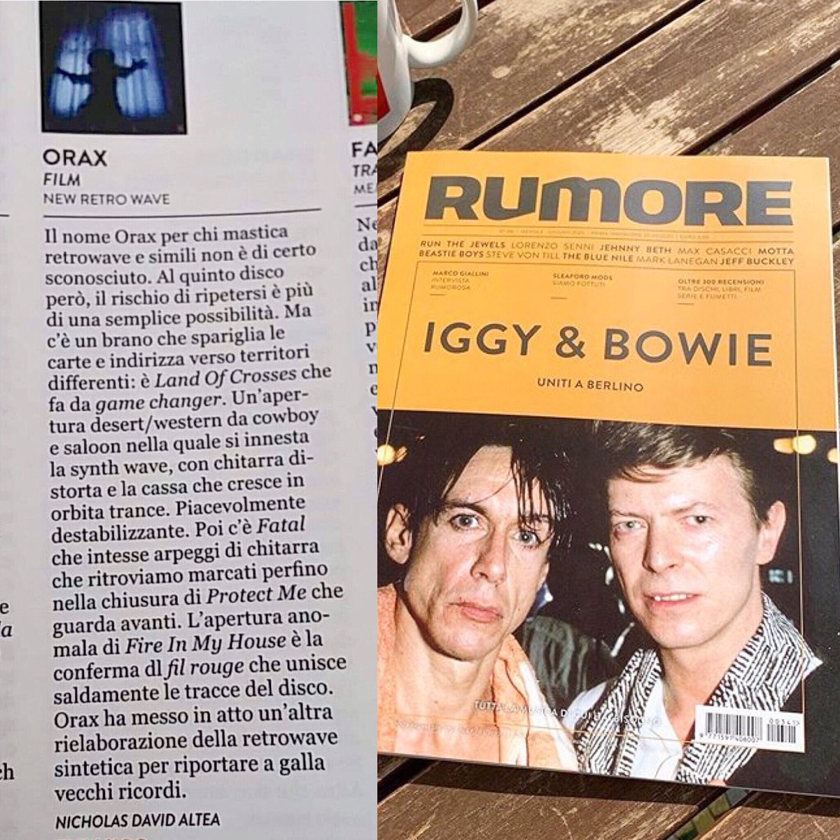 ORAX_land's tweet photo. Thanks to @RumoreMagazine for the review! 👌#ORAX #film #newalbum #rumoremagazine #review #newretrowave @NicholasD_Altea @NewRetroWave https://t.co/VQE1La4wQu