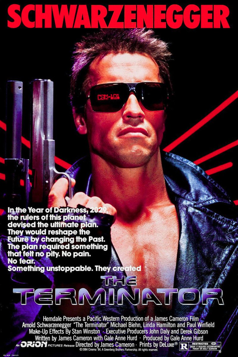 The Terminator 7.5/10I get this is an iconic film series, but meh *ducks*