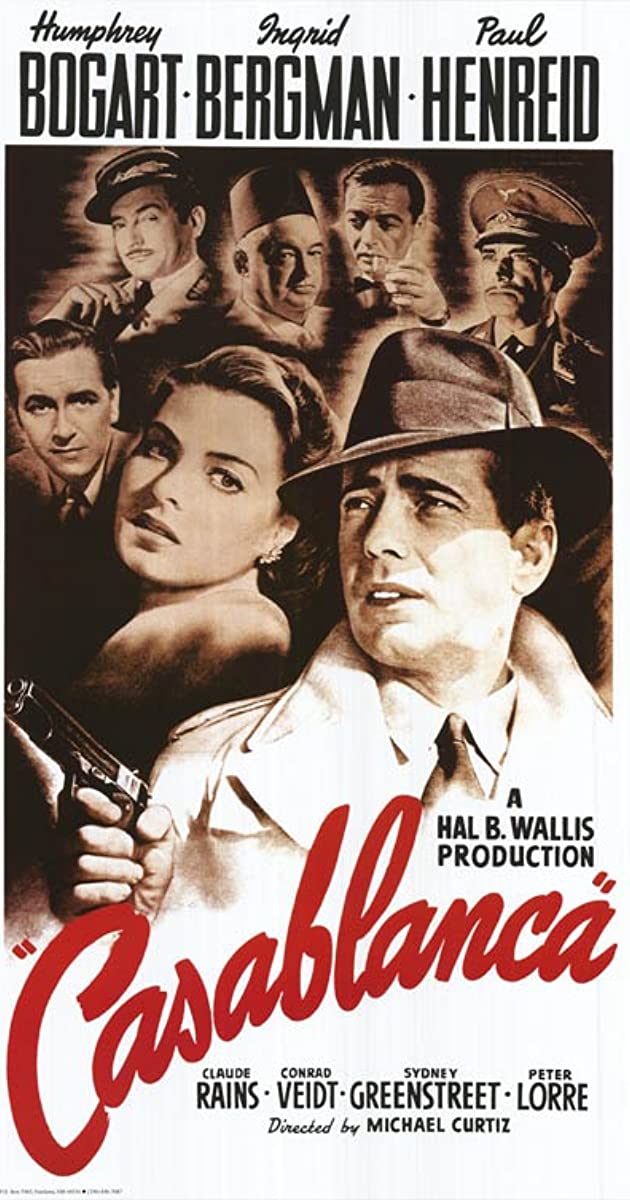 Casablanca 9.7/10Lived up to the hype. Easily one of the best films of all time.