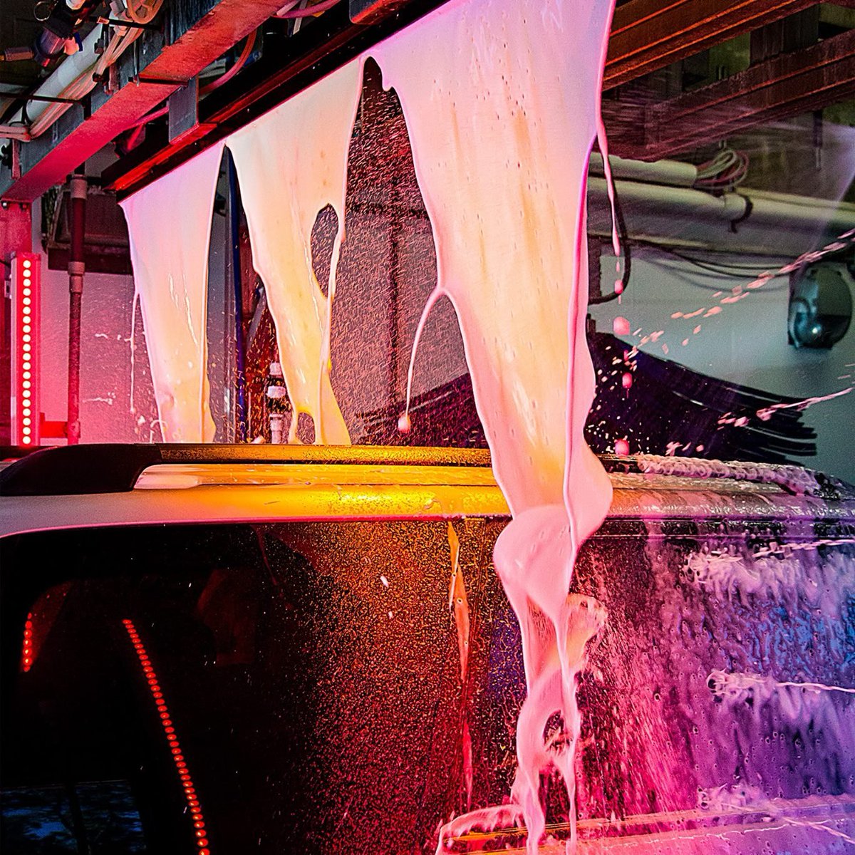 DetricksCarWash's tweet photo. Would you run your car through lava? 😮🌋 Detrick's Lava Shield cleans, shines &amp; seals your car's paint, leaving your car clean and shiny with a tough outer layer of protection for your paint &amp; clear coat. https://t.co/91Ue9MHSYR