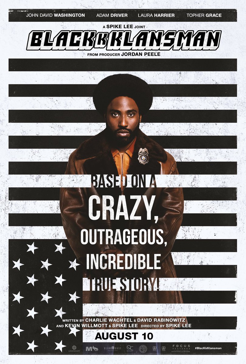 BlacKkKlansman 8.7/10Incredibly well acted, a little too on the nose at points, but really solid overall