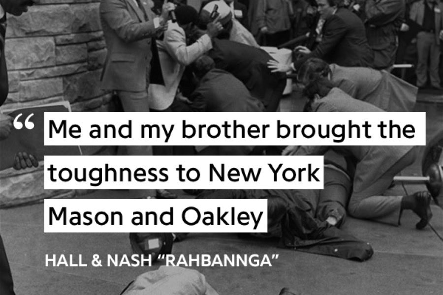 In these lines, Conway is saying how him and WSG brought the toughness/griminess to New York, just like Anthony Mason and Charles Oakley brought it to NY when they joined the NY Knicks in the late 80s/early 90s. These 2, especially Oakley were known for always getting into fights