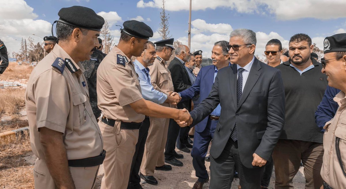 AlMukbir's tweet photo. Minister of Interior Fathi Bashaga and Minister of Transport Milad Maatouq toured around Tripoli International Airport yesterday.

Rebuilding the airport will begin immediately.

#Libya #GNA #LNA #Tripoli #MoI #MoT #Haftar #Turkey https://t.co/8XPlfwTiG0