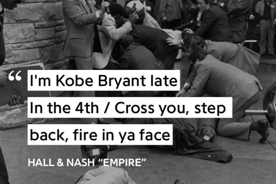 BONUSThis one is also not the smartest reference. Im just including it as paying homage to one of the greatest to ever touch a basketball. It feels wrong doing anything NBA-related without mentioning Kobe.RIP MAMBA