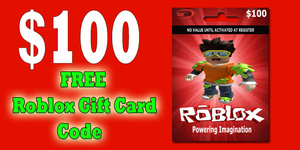 Roblox Gift Card 100 Free