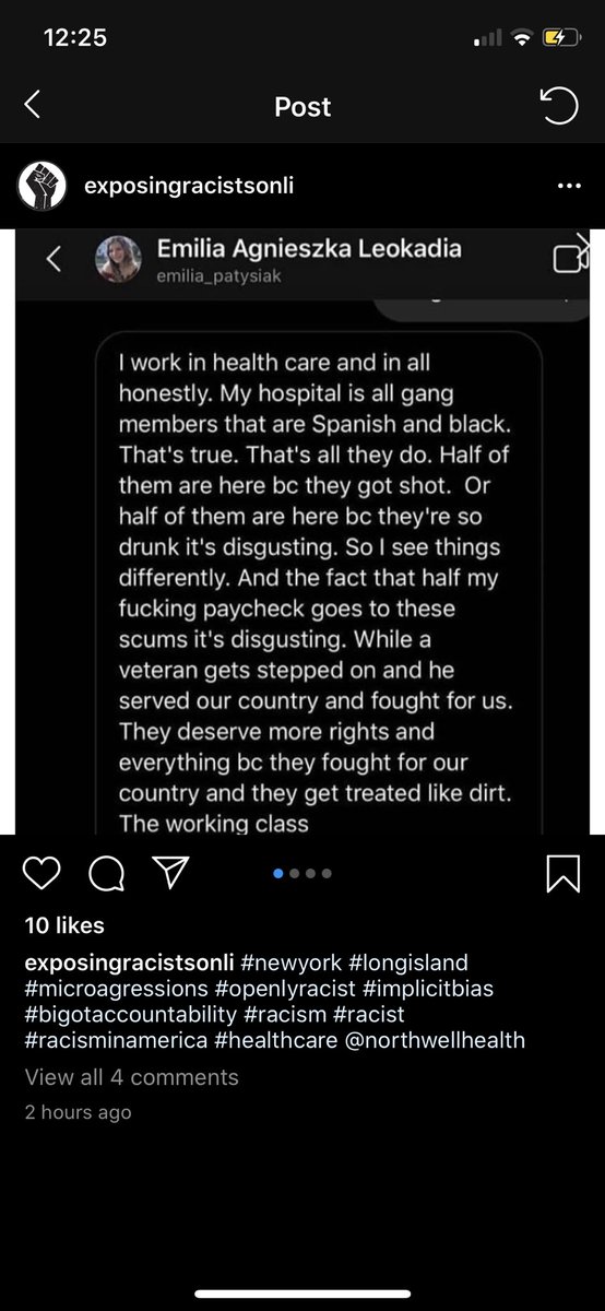 callmedrk's tweet photo. @NorthwellHealth this is not a good look for your name 

Twitter, do your thing. #RacismInAmerica #racist https://t.co/IiWa7aUCKs