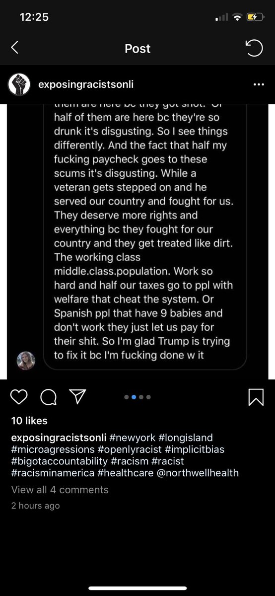 callmedrk's tweet photo. @NorthwellHealth this is not a good look for your name 

Twitter, do your thing. #RacismInAmerica #racist https://t.co/IiWa7aUCKs