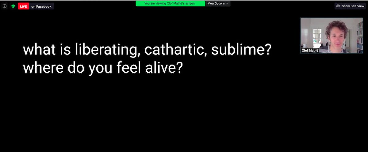 FuturEverything's tweet photo. @olofster from @Mixmax curated a series of provocations for his #ArtHackPractice talk around a series of key words including serendipity, ephemeral, catharsis and community as well as friendship and sublime, within the context of his Art Hack Day methodology #FutureFocusFE https://t.co/c0ZFOaEV4x