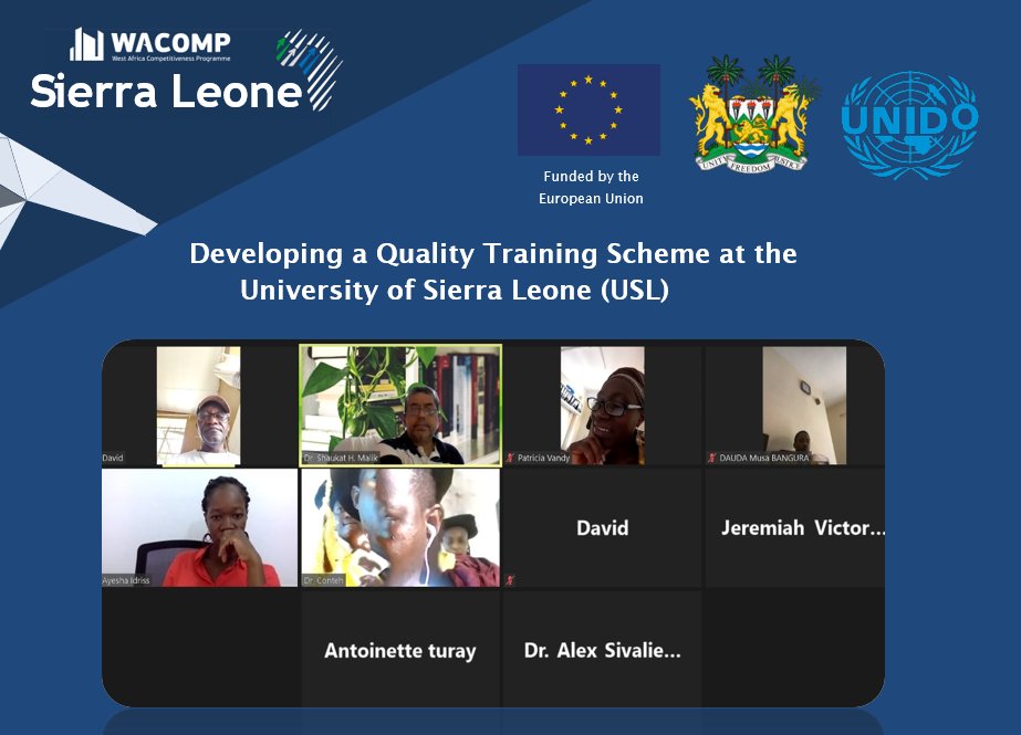 WACOMP_SL's tweet photo. #Today, UNIDO completed Module-2 of the #training on ISO 19011:2018 with the faculty members at the #University of Sierra Leone (USL). 🏫 The faculty members show great interest in becoming future trainers and fostering the link between #academia and #quality management! 👨🏿‍🏫 https://t.co/gitqT7xTOU