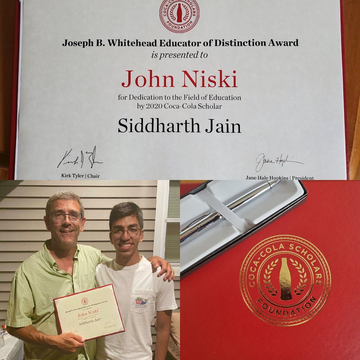 sheltongaelsAD's tweet photo. I am incredibly honored and humbled to be recognized by one of the greatest students to ever grace the halls of Shelton High. Thank you Siddharth, now go out and change the world! #Gaelpride #valedictorian #robocaptain #yale https://t.co/8CdAK7aUHk