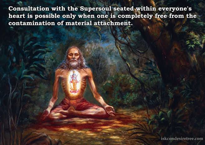 Yoga means to get into touch with the Supreme Lord. The process, however, includes several bodily features such as āsana, dhyāna, prāṇāyāma and meditation, and all of them are meant for concentrating upon the localized aspect of Vāsudeva represented as Paramātmā.