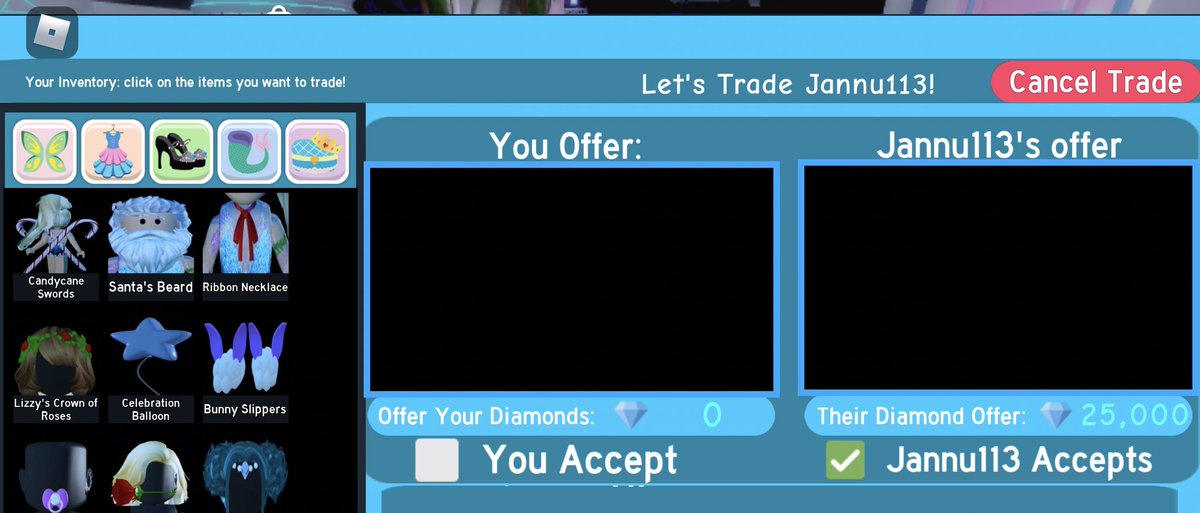 blueberry212's tweet photo. @SunnyxJannuh is trusted, I gave her the bloxburg cash and then she gave me the diamonds I reccomend to trade her ✨ https://t.co/BeTLNJzdYb