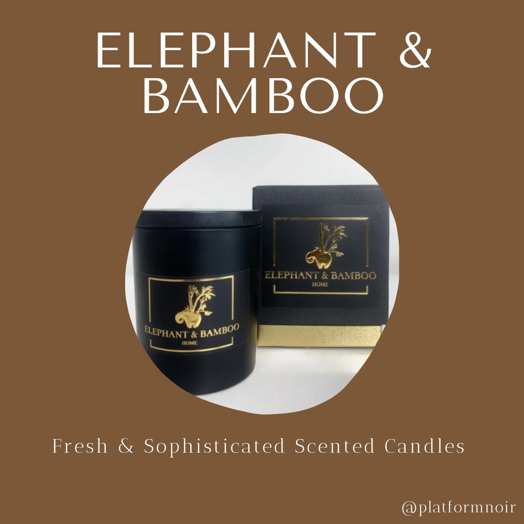 Elephant & BambooEco-Friendly & Sustainable Candles with Fresh & Sophisticated Scents https://elephantandbamboo.co.uk/  https://instagram.com/elephantandbamboo?igshid=4dt9a3y61ves
