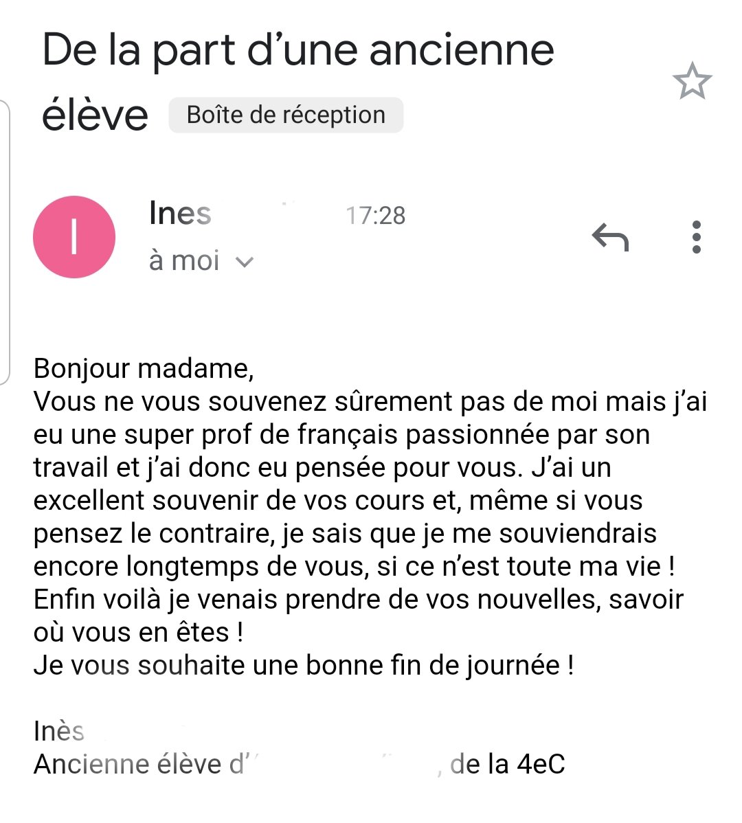 Et soudain, ce métier que j'ai exercé dans ce qui me semble être une autre vie me revient en pleine face, 5 ans après, comme un fantôme de mon passé professionnel, et sous la plus touchante des formes ❤