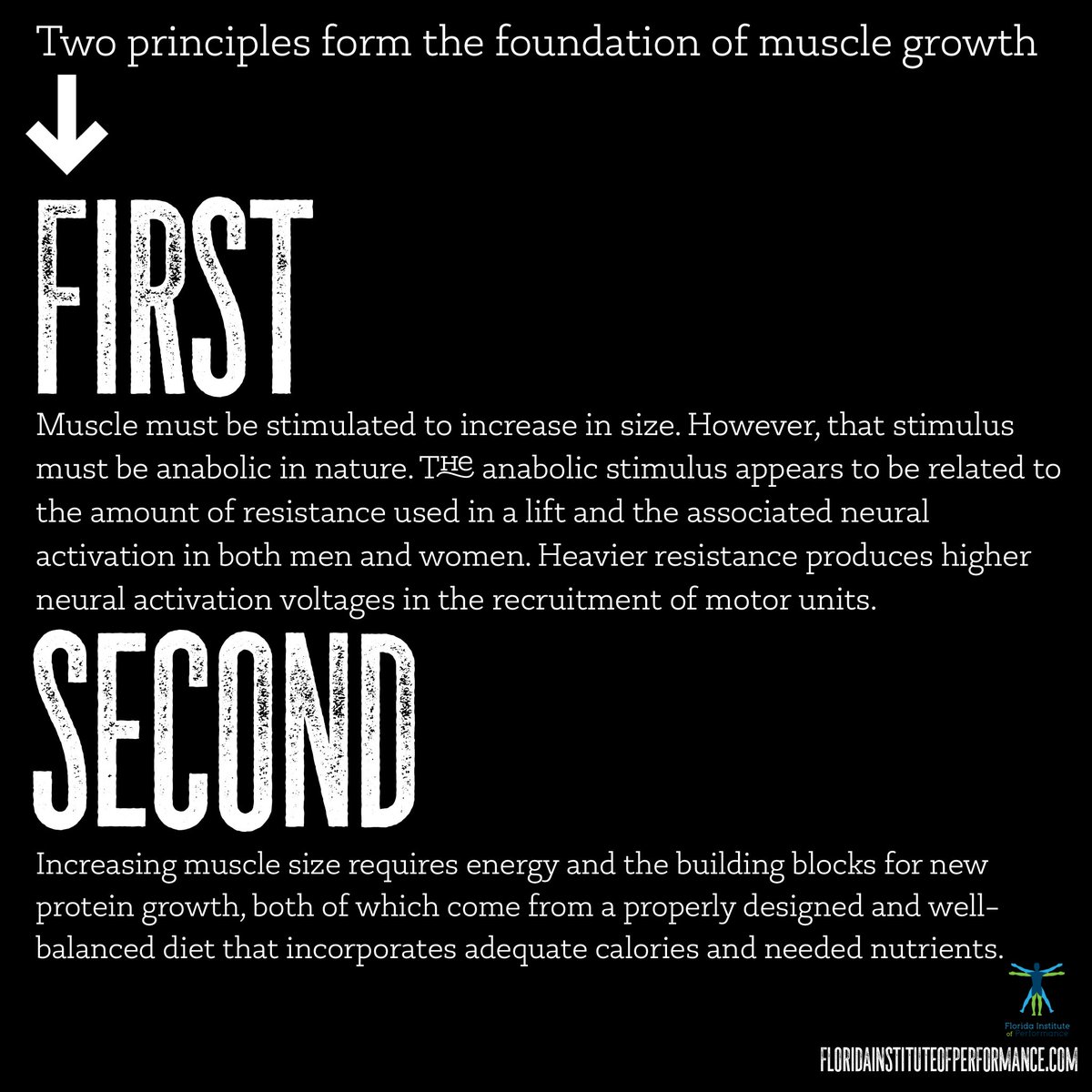 MyAriseFL's tweet photo. Let’s talk about muscle growth 💪
⠀
Two primary mechanisms have been proposed to explain how an increase in the size of an intact muscle might occur, read to learn more!
⠀
Questions? Give us a call: 561-252-6050 #TeamFIP
⠀
⚡️floridainstituteofperformance https://t.co/uh8BRRcBbb