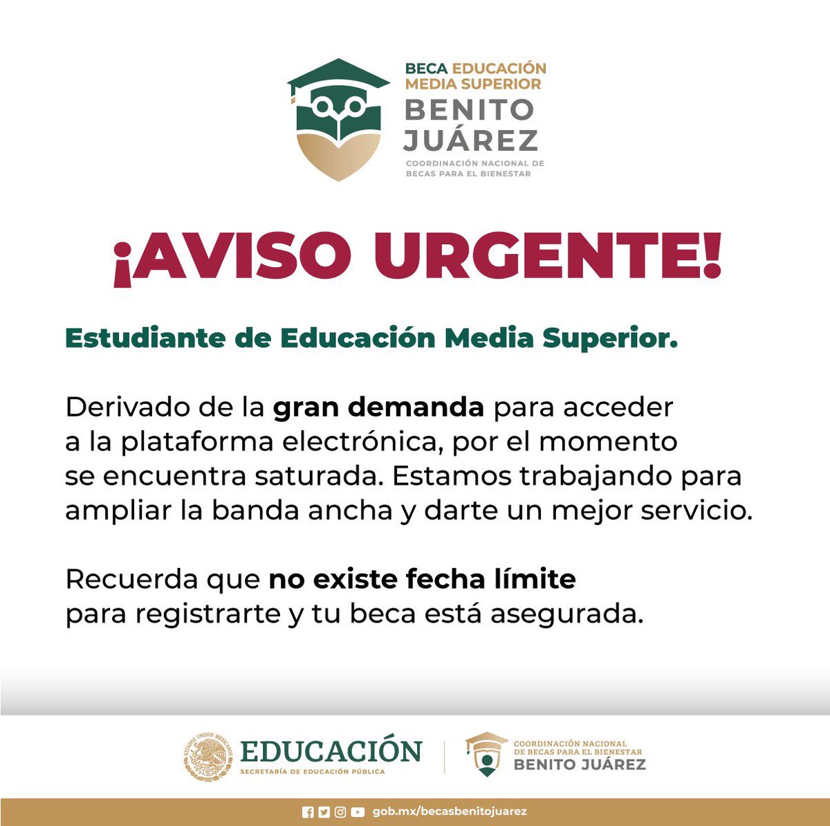 Becas Benito Juárez Hidalgo tweet media