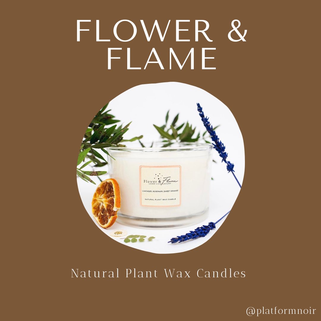 Flower & FlameHand Poured Candles Blended with the Highest Grade of Long-Burning Essential Oils https://www.flowerandflame.co.uk/  https://instagram.com/flowerandflameuk?igshid=1kszywlkvldkq