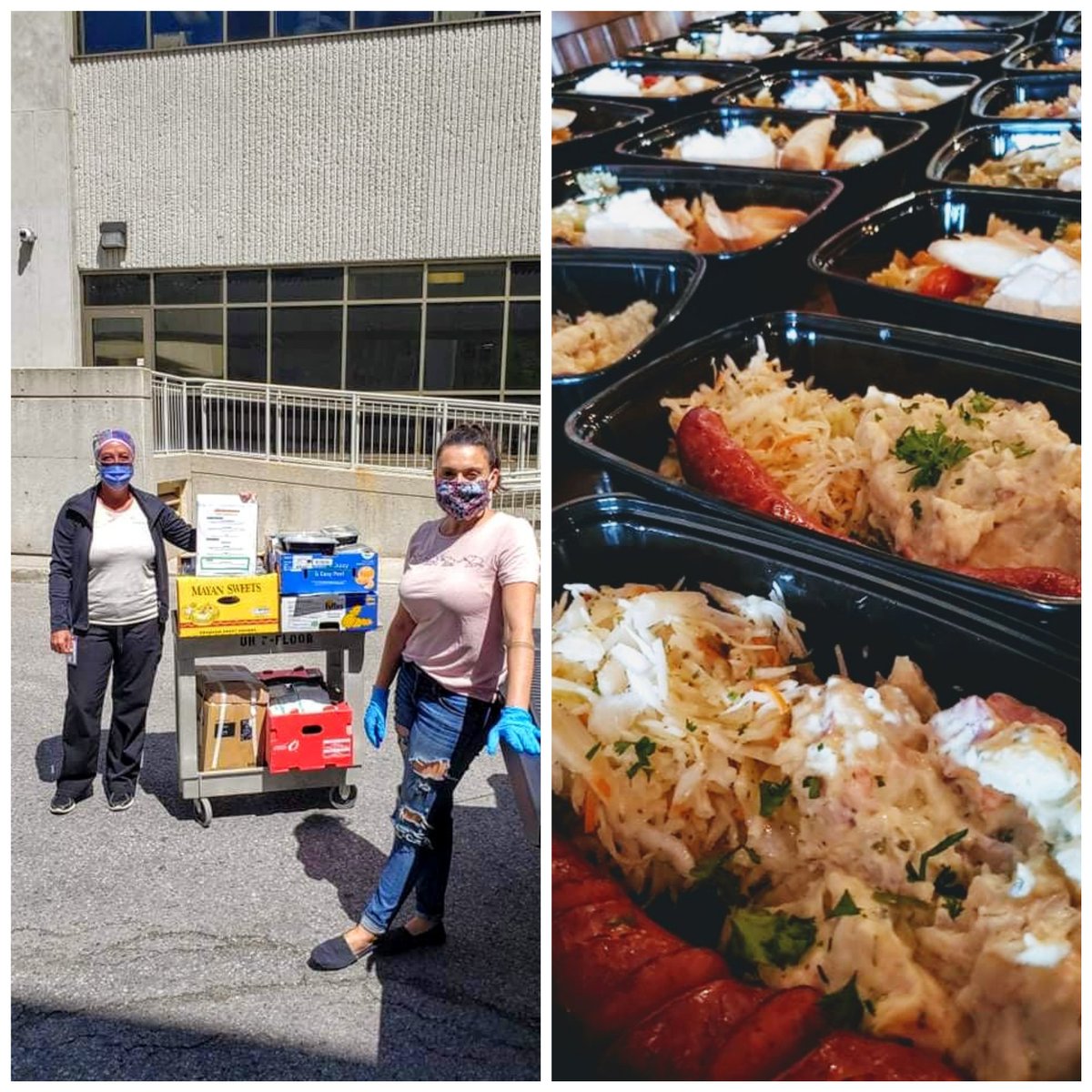 Today, thanks to a very generous donation from a charitable individual (his second donation), we were able to feed the 7th floor staff at the University Hospital through our Feed the Front Line Workers program! Thank you for your generosity. #ldnont