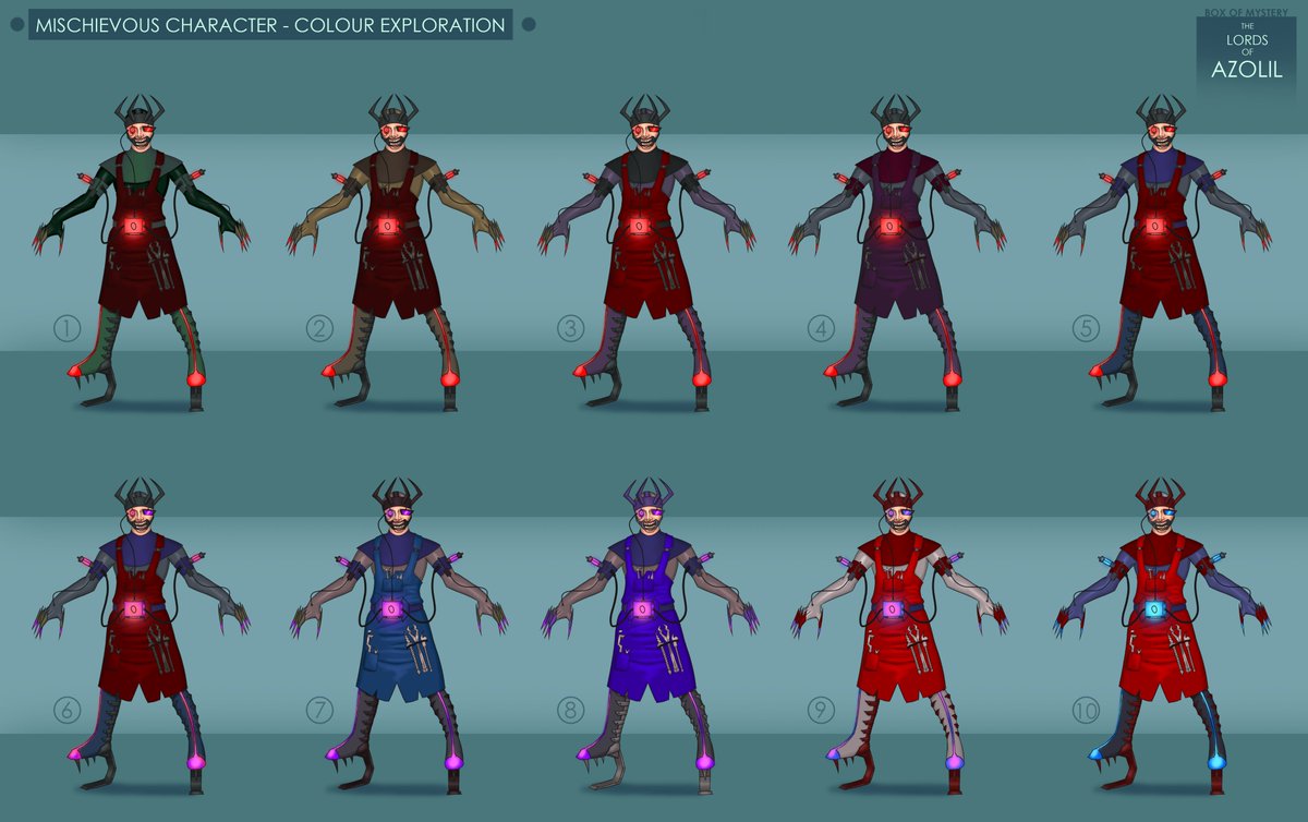 ReneKovacArt's tweet photo. Mischievous Character -Colour Exploration- for the lightboxexpo Character Design Challenge: Box of mystery📦👽

#art #characterart #characterdesign #characterconceptart #conceptart #artistsontwitter #scifiart #scifi #charactercolour https://t.co/vlAY3CO5iX