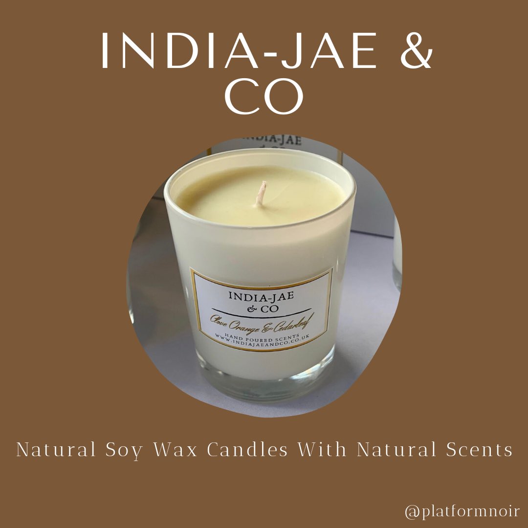 India-Jae & CoNatural Soy Wax Melts & Candles with Natural Scents https://www.indiajaeandco.co.uk/  https://instagram.com/indiajaeandco?igshid=17fsa8do7uygd