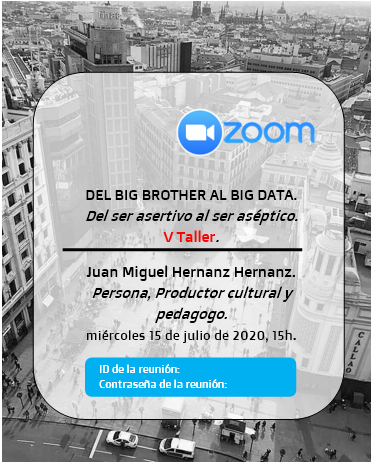 jmiguelhernanz's tweet photo. #datos #culturacritica #pedagogía Taller libre. Madrización. Info: puente@madrizacion.com V Taller círculos abiertos. https://t.co/WdAVgYUF53