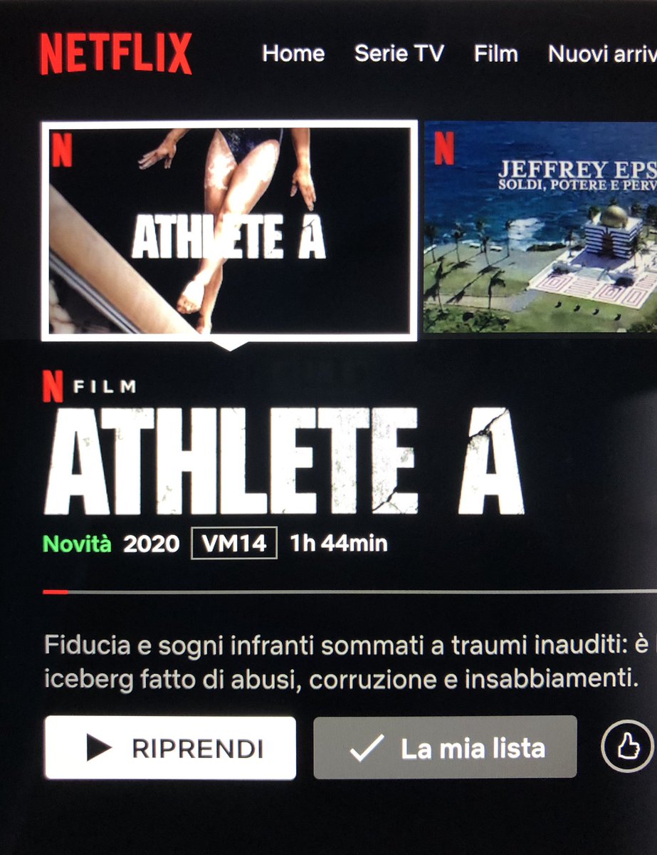 📺 ATHLETE A è ora online su Netflix 

⬇️⬇️⬇️⬇️