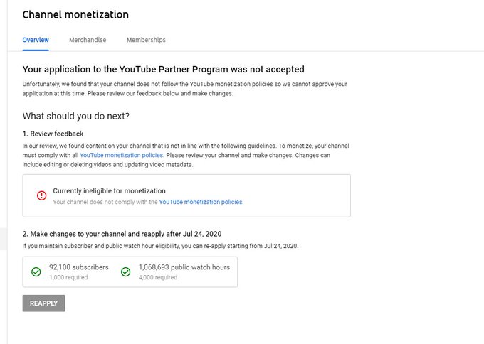 @TeamYouTube If I deleted every single video on my channel I'd still get "currently ineligible for monetization"<a class="tags" target="_blank" title="On Twitter" href="/?out=eyJ0eXAiOiJKV1QiLCJhbGciOiJIUzUxMiJ9.eyJpYXQiOjE3MjE5NTYxMjAsImlzcyI6InR3cG9ybnN0YXJzLmNvbSIsIm5iZiI6MTcyMTk1NjEyMCwiZXhwIjoxNzUzNDkyMTIwLCJyZWRpcmVjdF91cmwiOiJodHRwczovL3R3aXR0ZXIuY29tL1RlYW1Zb3VUdWJlIn0.JTYBodRk96UOcEMz-Xg_XTHyaHipJiugddma3nP1AuRVodJ23efG58fncJ81EGkOdSn_F5tP4uZemJdTiPqZuQ">@TeamYouTube</a><a href="/tag/dragonsdogma2"class="tags"><span>#dragonsdogma2</span></a>