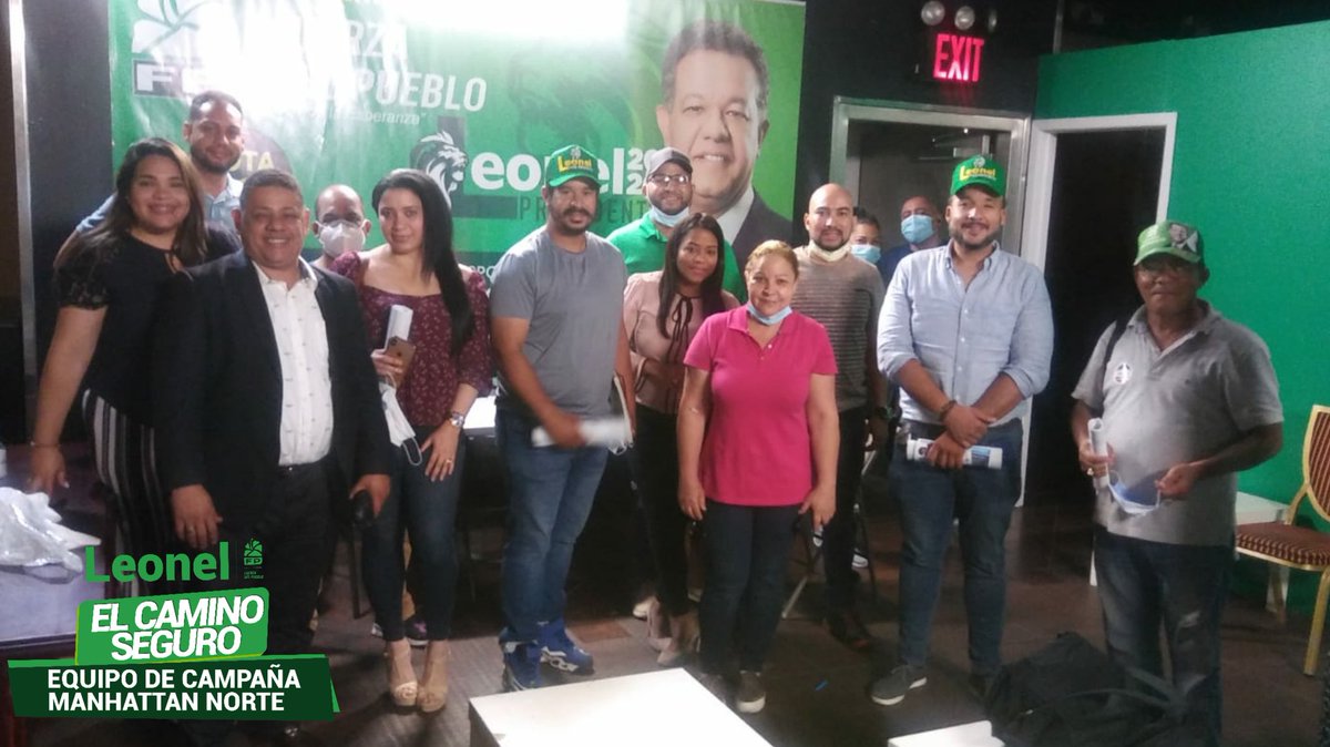 LFManhattanN's tweet photo. El Equipo De Manhattan Norte, Trabajando arduamente en este último tramo de campaña para llevar al Dr. @LeonelFernandez a la Presidencia. 

No es tiempo de inventar, este 5 de julio, vota 18. https://t.co/fEvdPn3f3f