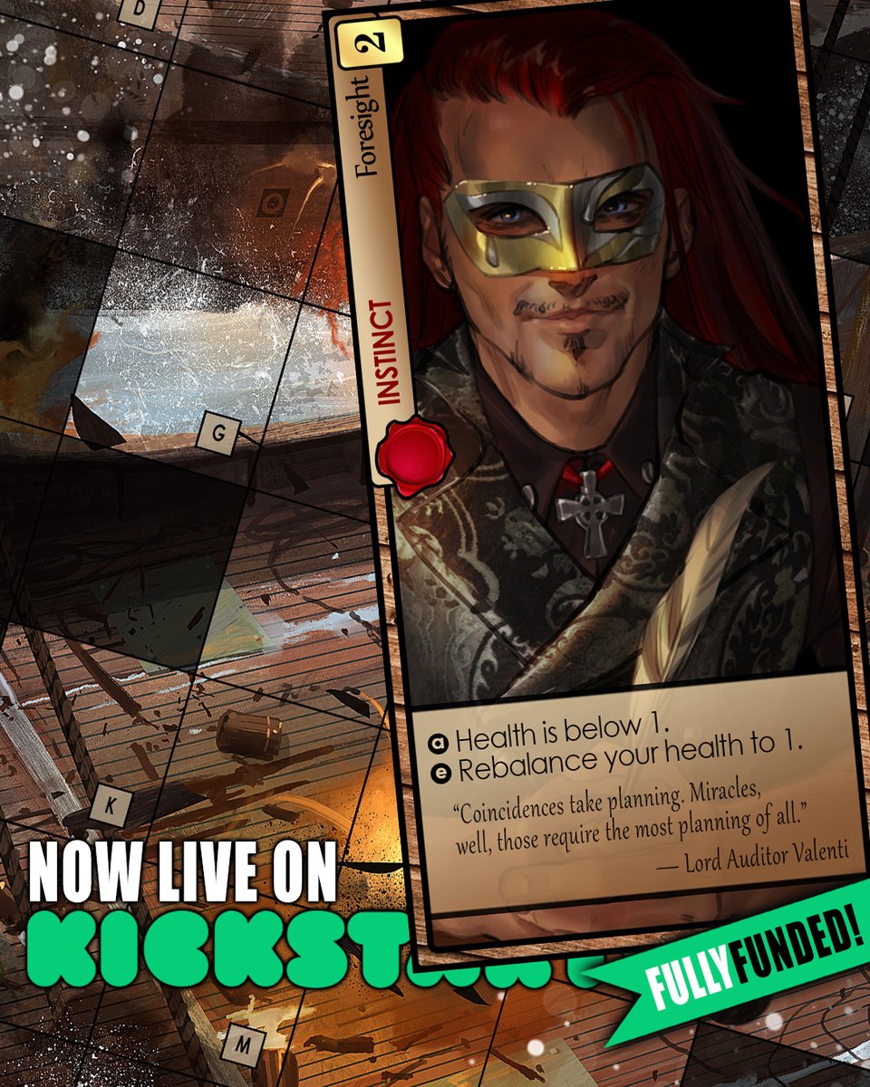 #SaltAndBones ending soon on Kickstarter! (link in bio)

Today's Card Spotlight will be 𝐹𝑜𝑟𝑒𝑠𝑖𝑔ℎ𝑡 - because it's not over until you say so. 

Available now on Kickstarter! (link in bio)

#tabletopgames #boardgames #boardgamegeek