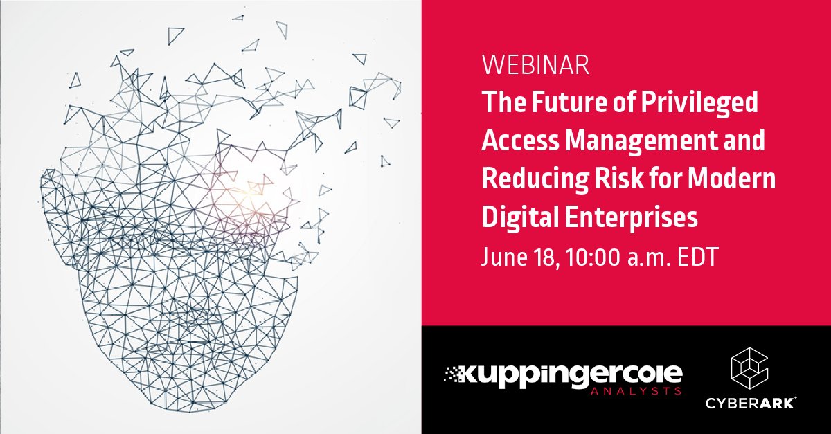 Dev3nM's tweet photo. We’re exploring the next generation of #PAM on June 18th alongside @kuppingercole — business drivers, trends and alignment with modern business demands. Here’s how you can join us: https://t.co/EYsiynGhJ0 https://t.co/P8NqYH1wY7