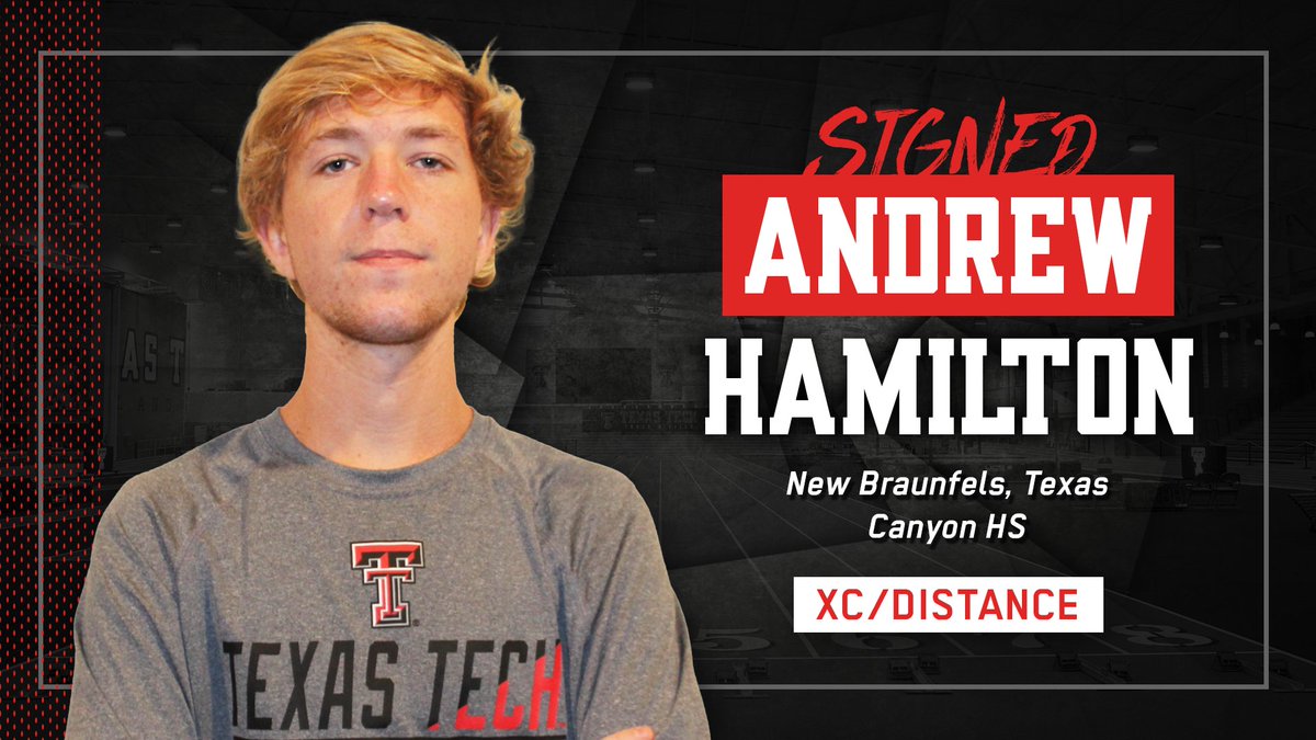 SIGNED TO THE T̶

Lubbock-born <a href="/_AndyHamilton_/">andy</a>, a multiple time all-state cross country and track athlete, is now a Red Raider. 

🔴#WreckEm⚫