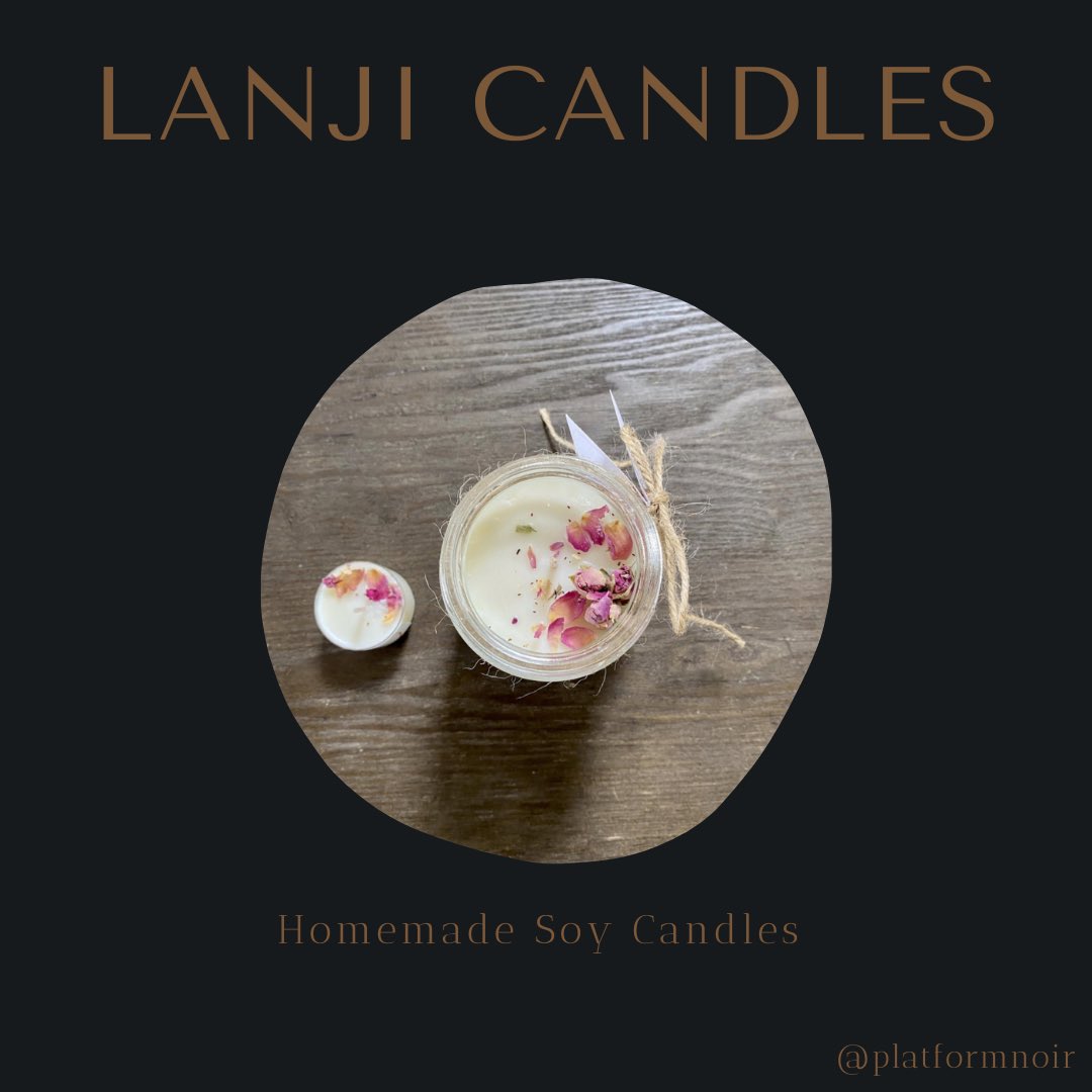 Lanji Candles  @I_am_Suwi Homemade Soy Candles with Affirmations & Sustainable Packaging https://www.etsy.com/uk/shop/LanjiCandles https://instagram.com/lanjicandles?igshid=lwjr5v3etn4d