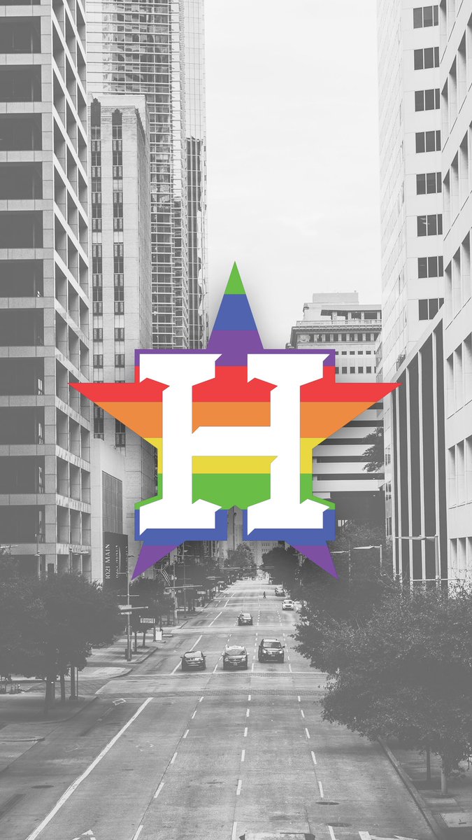 astros's tweet photo. #Pride x #WallpaperWednesday, 
presented by @budweiserusa. 

#ForTheH https://t.co/iGOS52KKWL