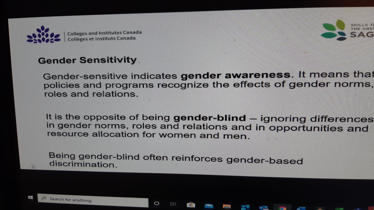 MCallsen's tweet photo. More excellent information from today's @CICan_SAGE Gender Webinar https://t.co/fy09KFaqVa