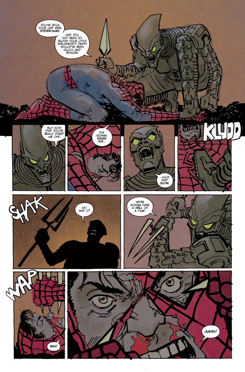 The final fight of Spider-Man (2002), by way of the Dark Knight Returns. 

I've been wanting to make this since forever! 