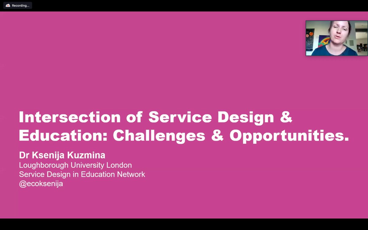ServiceLabLDN's tweet photo. What a hot day! โจ๏ธ We're off! We're talking about Design in Education today and first up we have @ecoksenija talking about the intersection of #ServiceDesign & #Edu: Challenges and Opportunities. #SDinEdu #ServLab https://t.co/XGgfMpT8XG