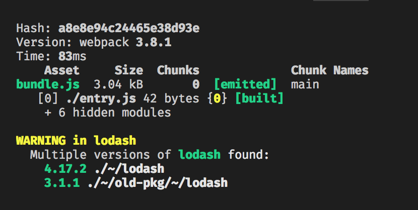 42) Webpack has a whole ecosystem of tools around it.`duplicate-package-checker-webpack-plugin` warns if you have multiple versions of the same library bundled (which is super common with core-js): https://www.npmjs.com/package/duplicate-package-checker-webpack-plugin