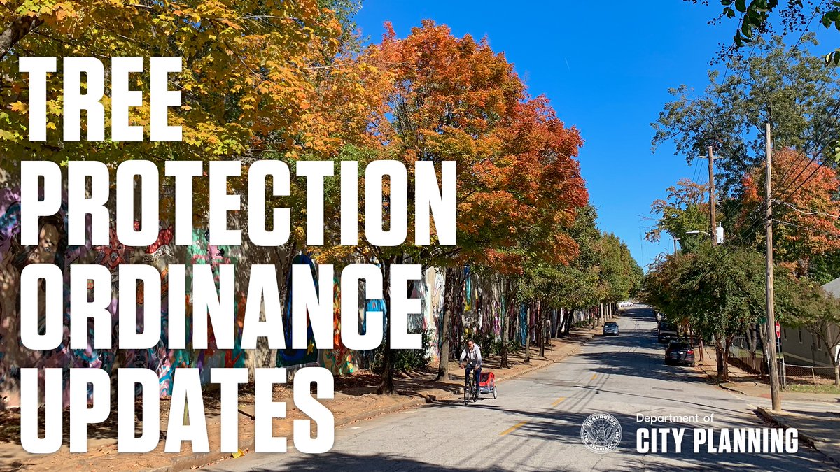 ATLPlanning's tweet photo. We must design for people, nature, and people in nature." It is with that in mind that we approached a rewrite of Atlanta’s Tree Protection Ordinance, one of the first significant policy changes to arise from #ATLCityDesign. https://t.co/Apiw7dBS6N