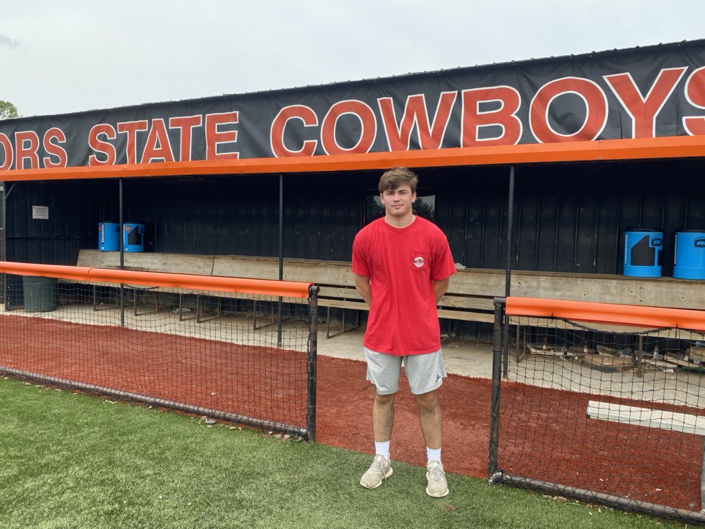 Jake3will's tweet photo. I am proud to announce I have decided to commit to play baseball at Connors State College. I’d like to thank my parents and coaches for everything they’ve done to get me where I am today. Without them none of this is possible. Honored to be a Cowboy! https://t.co/AkccRB5eP8