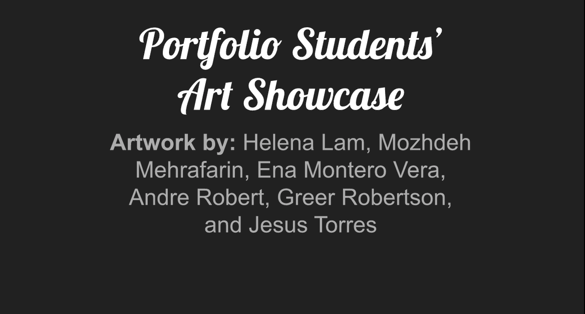 Ms_Skodak_'s tweet photo. Despite the challenges of online learning, the students in my practicum class were able to create some stunning artworks for their portfolios! If you'd like to take a look, I created this slideshow to help showcase their work: 
https://t.co/Lu9dTcgmVP https://t.co/f8hkhz5NSD