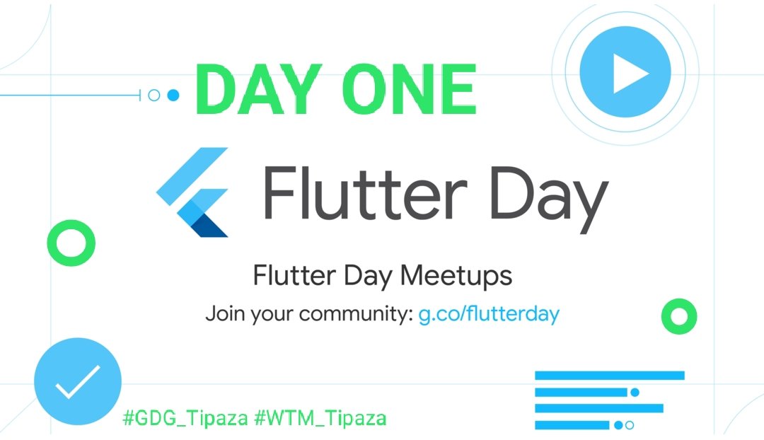 #FlutterDayMeetupsTipaza
 سنرافقكم خلال يومين من أجل بدأ خطواتكم الأولى في عالم #Flutter
اليوم 1️⃣25/06/2020
 سنقوم بعرض البث المباشر للحدث الرسمي  #FlutterDay ابتداء من 5pm بتوقيت ⁦🇩🇿⁩ بصفحتنا على الفايسبوك👇
facebook.com/gdgTipaza/
رابط الحدث+أجندة👇 events.withgoogle.com/flutter-day/